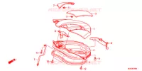 COUVERCLE DE COFFRE pour Honda NC 700 X ABS DCT de 2012