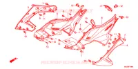 COUVERCLES LATERAUX pour Honda NC 700 X ABS DCT de 2012