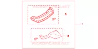 DEFLECTEURS DE PIEDS pour Honda NC 700 X ABS DCT de 2012
