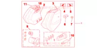 JEU DE VALISES 29L pour Honda NC 700 X ABS DCT de 2012