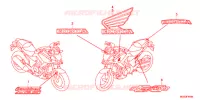 AUTOCOLLANTS pour Honda NC 700 X ABS DCT de 2012