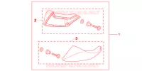 DEFLECTEURS DE PIEDS pour Honda NC 700 X ABS DCT de 2012