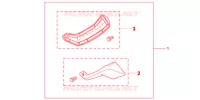 DEFLECTEURS DE PIEDS pour Honda NC 700 X ABS DCT de 2012