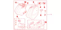 JEU DE VALISES 29L pour Honda NC 700 X ABS DCT de 2012
