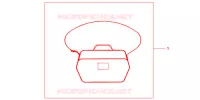 SAC INTERIEUR DE TOP CASE pour Honda NC 700 X ABS DCT de 2012