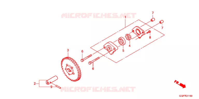 POMPE A HUILE Honda SCOOTER 50 VISION 2012  NSC50WHC