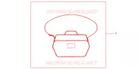 SAC INTERIEUR DE TOP CASE pour Honda SH 125 SPECIAL 4E de 2012