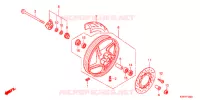 ROUE AVANT pour Honda SH 125 de 2012