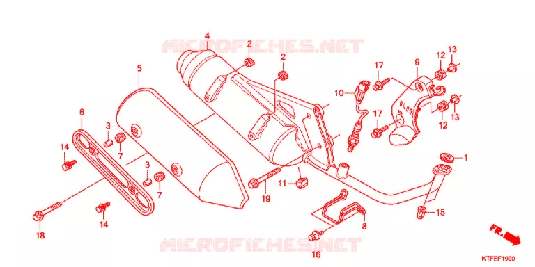 SILENCIEUX D'ECHAPPEMENT Honda SCOOTER 125 SH 2012  SH125RC