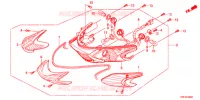 FEUX ARRIERE pour Honda SH 125 R BLANC SPECIAL 3F de 2012