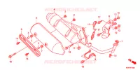 SILENCIEUX D'ECHAPPEMENT pour Honda SH 125 R BLANC SPECIAL 3F de 2012