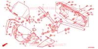 GUIDON   CARENAGE pour Honda SH 125 R WHITE SPECIAL 4ED de 2012