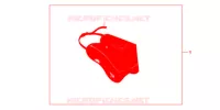 JUPE (PACKED PER 5) pour Honda SH 125 R WHITE SPECIAL 4ED de 2012