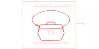 SAC INTERIEUR DE TOP CASE pour Honda SH 125 R WHITE SPECIAL 4ED de 2012