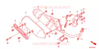SILENCIEUX D'ECHAPPEMENT pour Honda SH 125 R WHITE SPECIAL 4ED de 2012