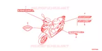 AUTOCOLLANTS pour Honda SH 125 R BLANC de 2012