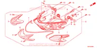 FEUX ARRIERE pour Honda SH 125 R BLANC de 2012