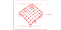 FILET BAGAGES NOIR pour Honda SH 125 R BLANC de 2012
