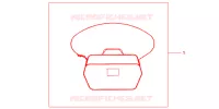 SAC INTERIEUR DE TOP CASE pour Honda SH 150 SPECIAL 2ED de 2012