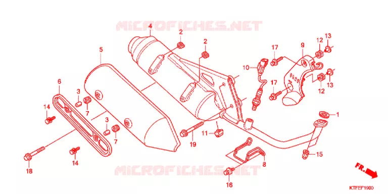 SILENCIEUX D'ECHAPPEMENT Honda SCOOTER 150 SH 2012  SH150C