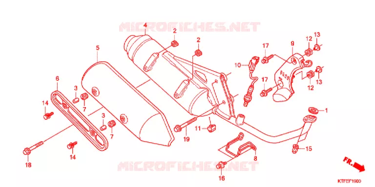 SILENCIEUX D'ECHAPPEMENT Honda SCOOTER 150 SH 2012  SH150RC
