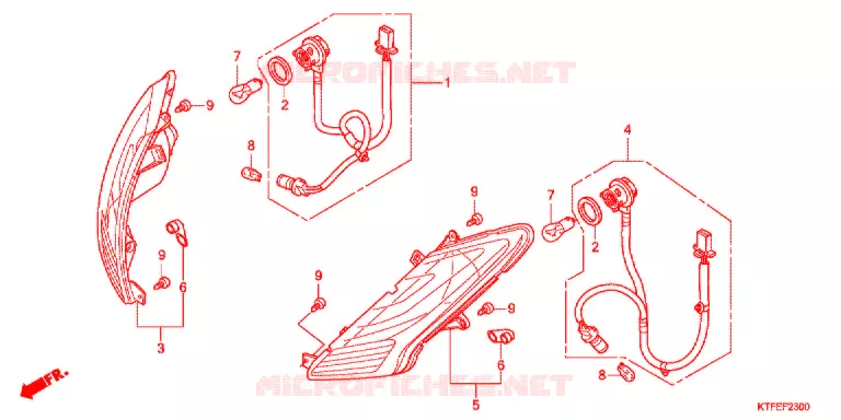 CLIGNOTANT Honda SCOOTER 150 SH 2012  SH150RC