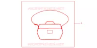 SAC INTERIEUR DE TOP CASE pour Honda SH 300 ABS de 2012