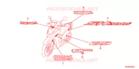 AUTOCOLLANTS pour Honda SH 300 ABS SPECIAL 5ED de 2012