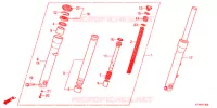 FOURCHE pour Honda SH 300 ABS SPECIAL 5ED de 2012