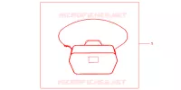 SAC INTERIEUR DE TOP CASE pour Honda SH 300 ABS SPECIAL 5ED de 2012