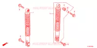 AMORTISSEUR ARRIERE pour Honda SH 300 R ABS TYPE 3ED de 2012