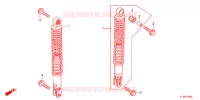 AMORTISSEUR ARRIERE pour Honda SH 300 R ABS BLANC TYPE F de 2012