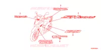 AUTOCOLLANTS pour Honda SH 300 R ABS BLANC TYPE F de 2012