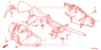 GUIDON   CARENAGE pour Honda SH 300 R ABS BLANC TYPE F de 2012