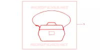 SAC INTERIEUR DE TOP CASE pour Honda SH 300 R ABS BLANC TYPE F de 2012
