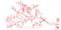 SILENCIEUX D'ECHAPPEMENT pour Honda SH 300 R ABS BLANC TYPE F de 2012