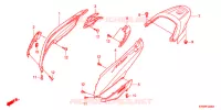 CARENAGE ARRIERE pour Honda SH 300 de 2012