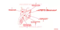 AUTOCOLLANTS pour Honda SH 300 de 2012
