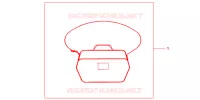 SAC INTERIEUR DE TOP CASE pour Honda SH 300 de 2012