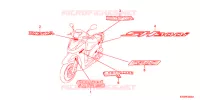 AUTOCOLLANTS pour Honda SH 300 R de 2012