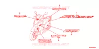 AUTOCOLLANTS pour Honda SH 300 R de 2012