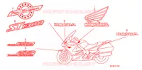 AUTOCOLLANTS pour Honda ST 1300 ABS de 2013