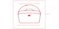 SAC INTERIEUR DE TOP CASE pour Honda ST 1300 ABS de 2013