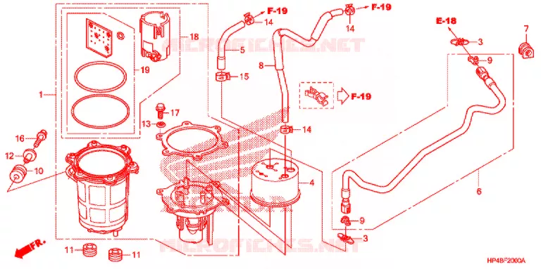 POMPE A ESSENCE Honda ATV 420 FOURTRAX 2012  TRX420FEC