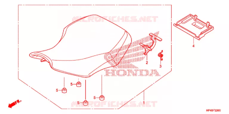 SELLE Honda ATV 420 FOURTRAX 2012  TRX420FEC
