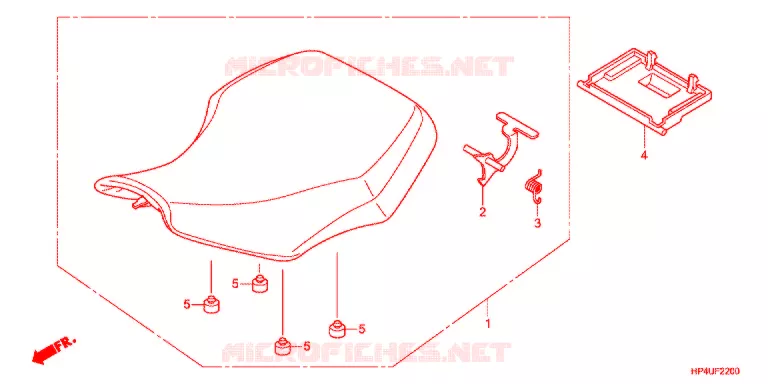 SELLE Honda ATV 420 FOURTRAX 2012  TRX420FEC
