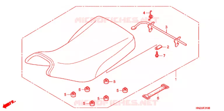 SELLE Honda ATV 500 FOURTRAX 2012  TRX500FAC