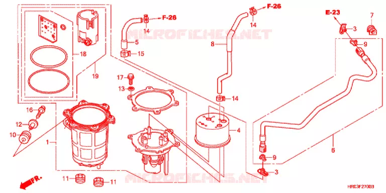 POMPE A ESSENCE Honda ATV 500 FOURTRAX 2012  TRX500FEC