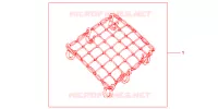 FILET BAGAGES NOIR pour Honda VFR 1200 F de 2012