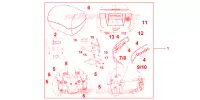 TOP CASE 31L PROMINENCE RED pour Honda VFR 1200 F de 2012
